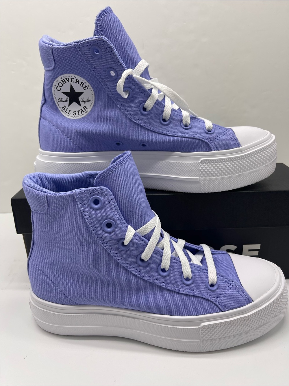Converse A19323F
DAY ONE PLATFORM HI
VERY PERI/WHITE/BLACK Platform Sneakers